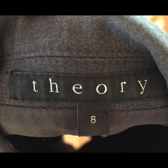 Theory Grey One-Button Blazer - Picture 10 of 11